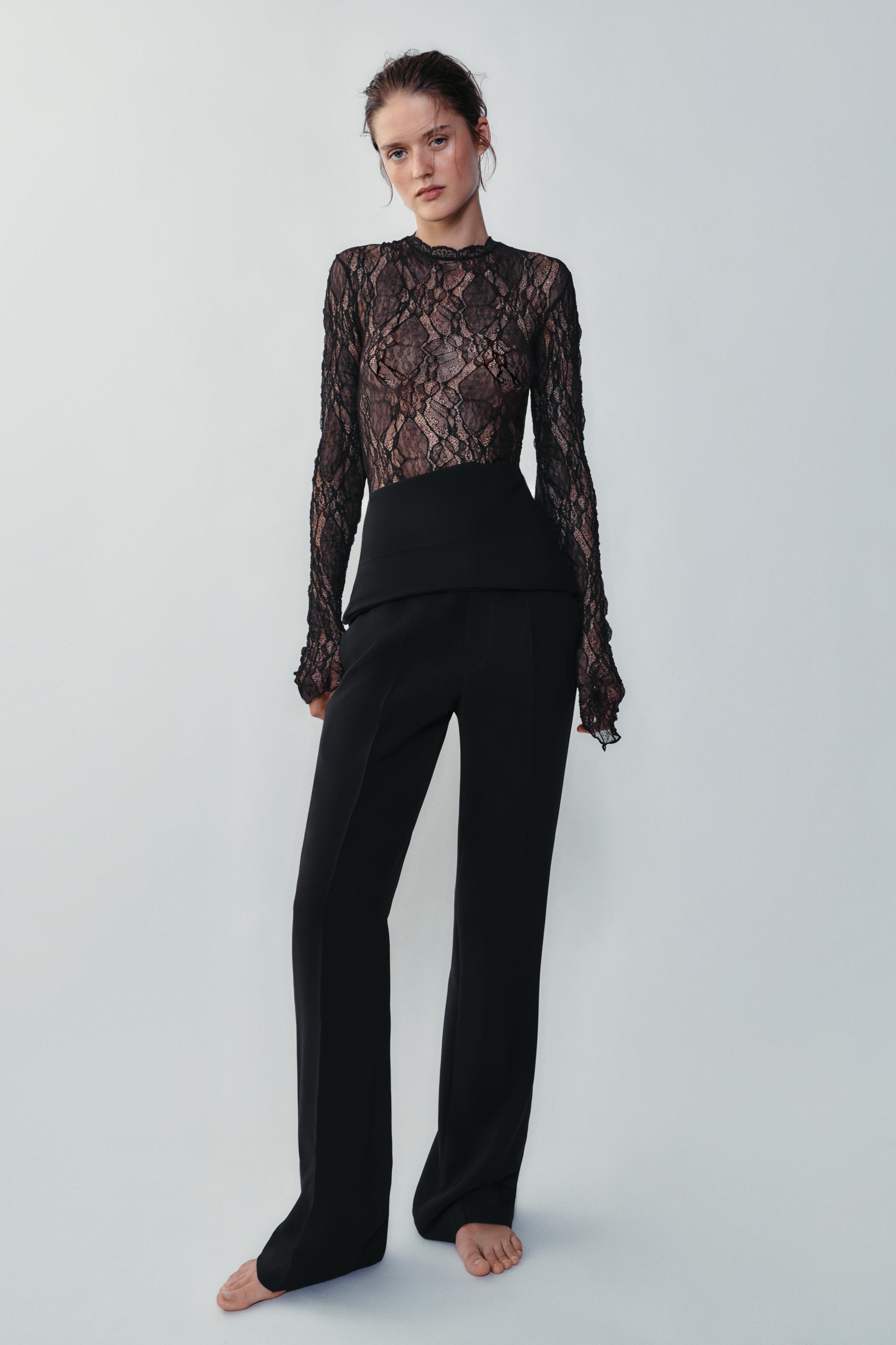 LONG SLEEVE LACE BODYSUIT